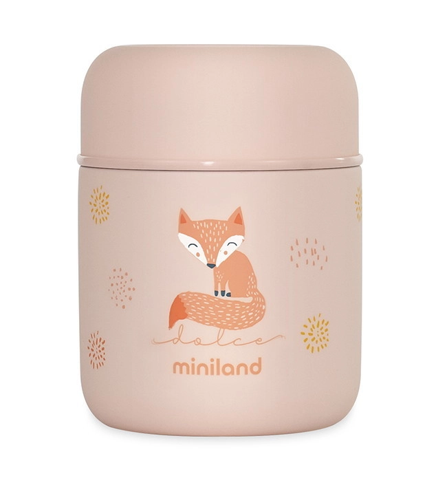 Детский термос для еды и жидкостей Miniland Thermy Dolce Mini 280 мл розовый/лисенок paa745ojrbgcjkaycpq043y0b7ddqb1t