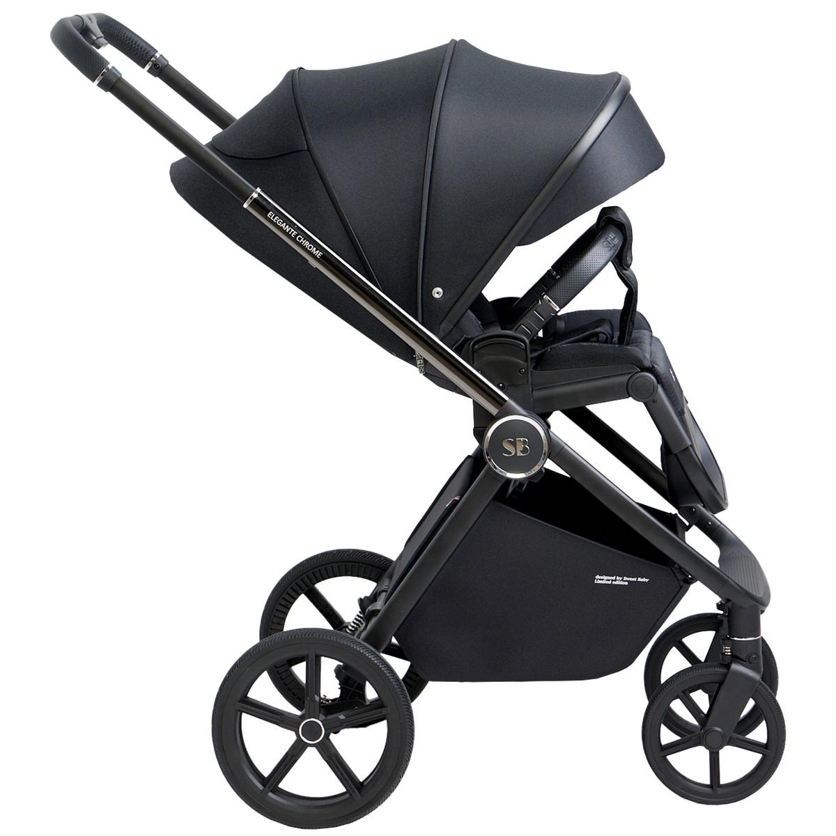 Прогулочная коляска Sweet Baby Elegante Chrome Black e1o9zk32gbr8z7lmbpl126eld031kiwt