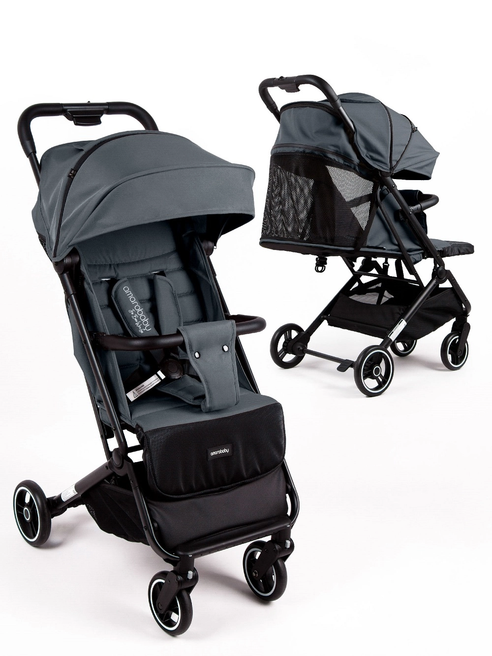 Прогулочная коляска Amarobaby Route (Графит)