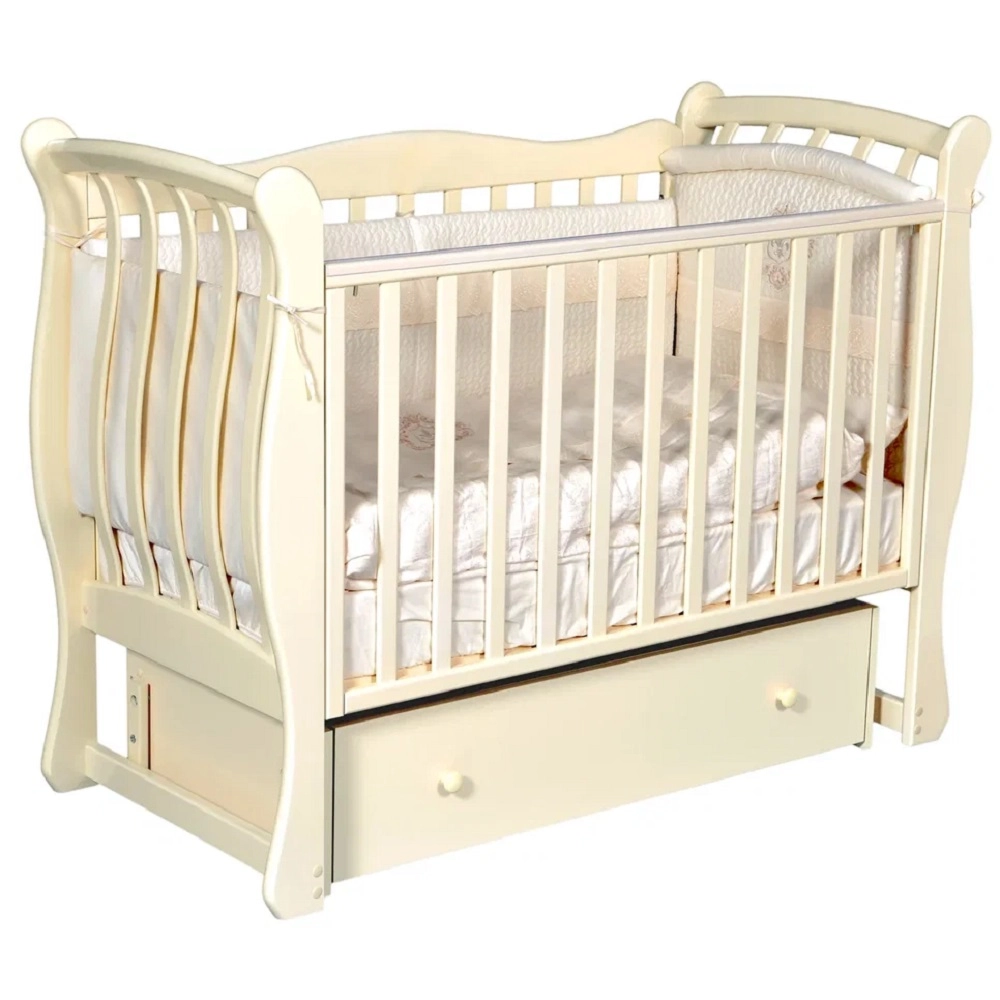 Детская кроватка АНТЕЛ Luiza 3 УМ Слоновая кость 108131308-detskaya-krovatka-antel-luiza-3-um-slonovaya-kost