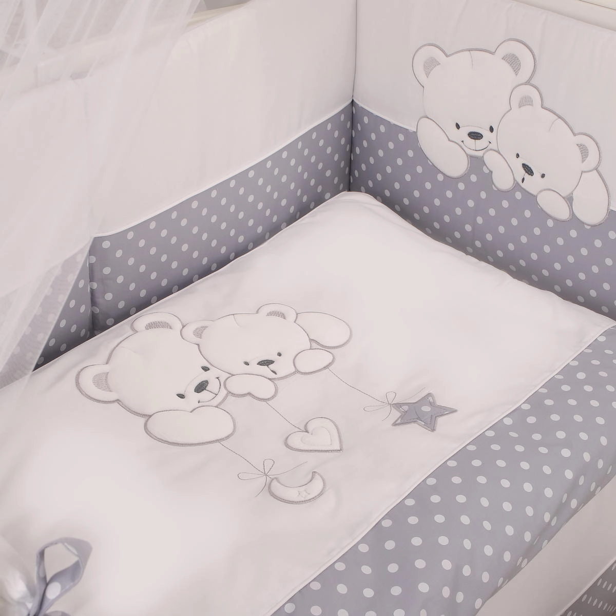 Комплект постельного белья Lepre Sweet Bears 6 предметов (125*65) 23 серый/горох y2nwx4npcguajgjquy0l9cub8pkda48j