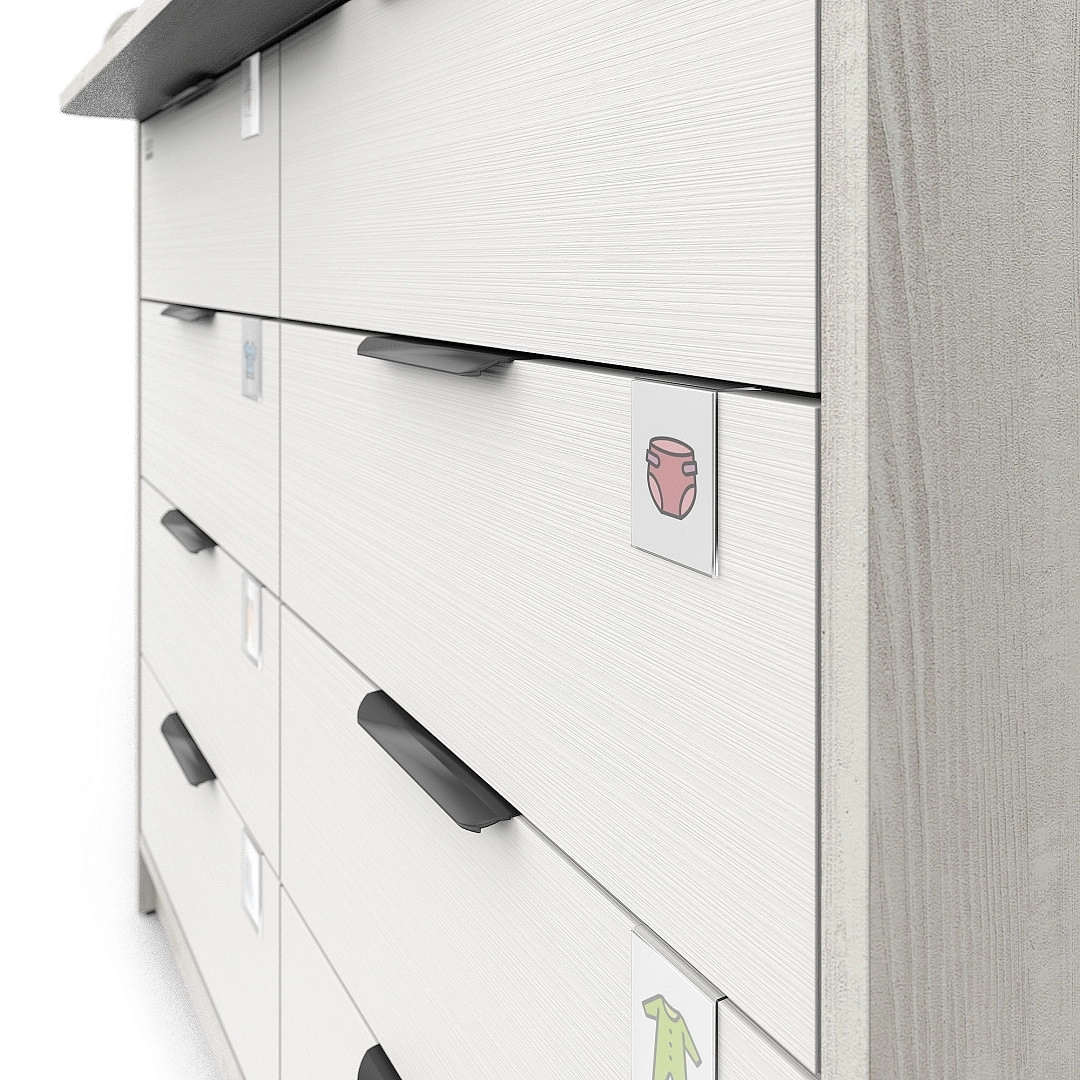 Комод Pituso Kids Optimum ЛДСП Сосна касцина-белый премиум ad12t6qey0fjtv9b4ecdrge0ishzy2jj