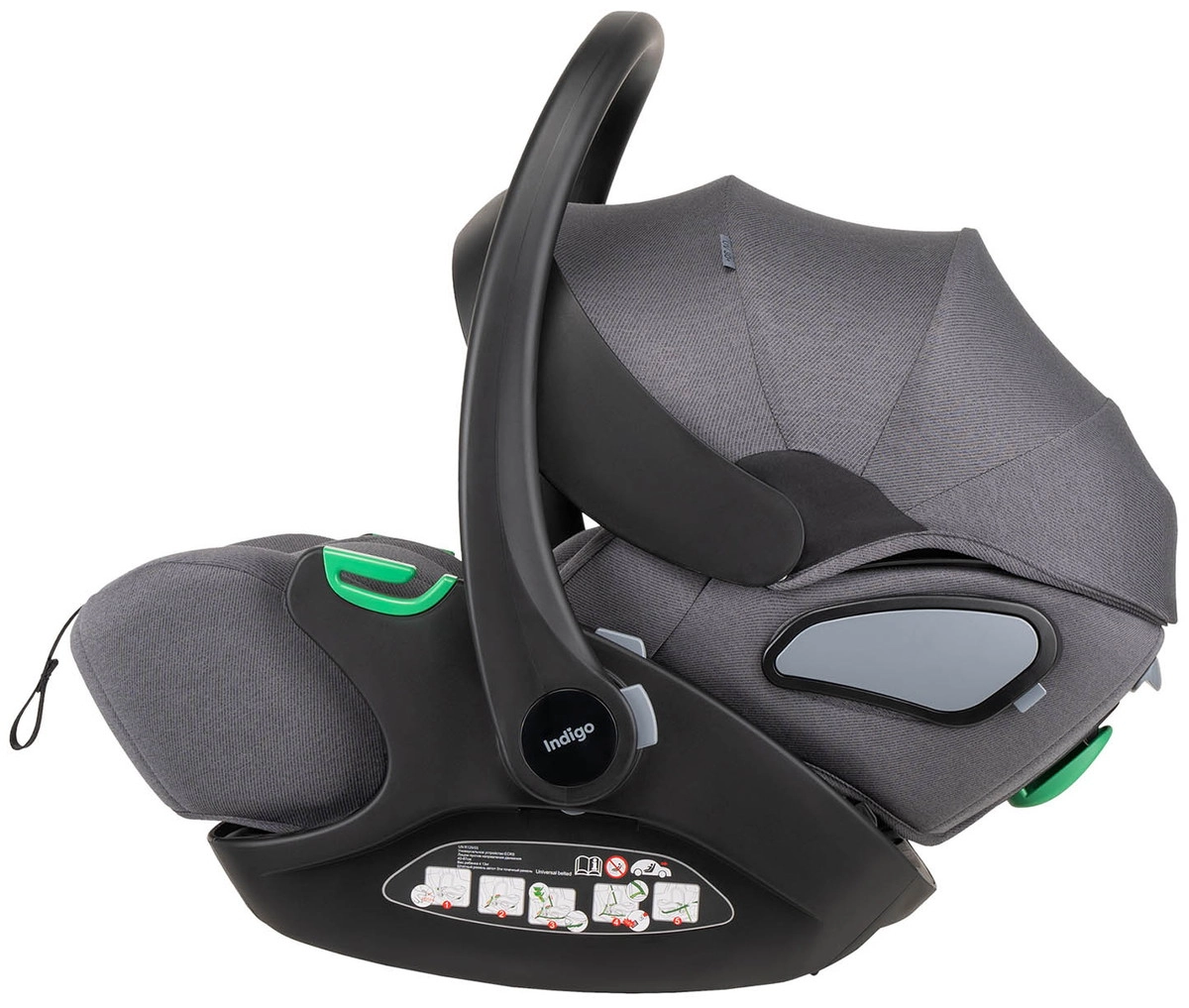 Автокресло Indigo Techno I-Size 0-13 кг серый lnxxprie15s10i5vu6lozsuzl6gk2mgc