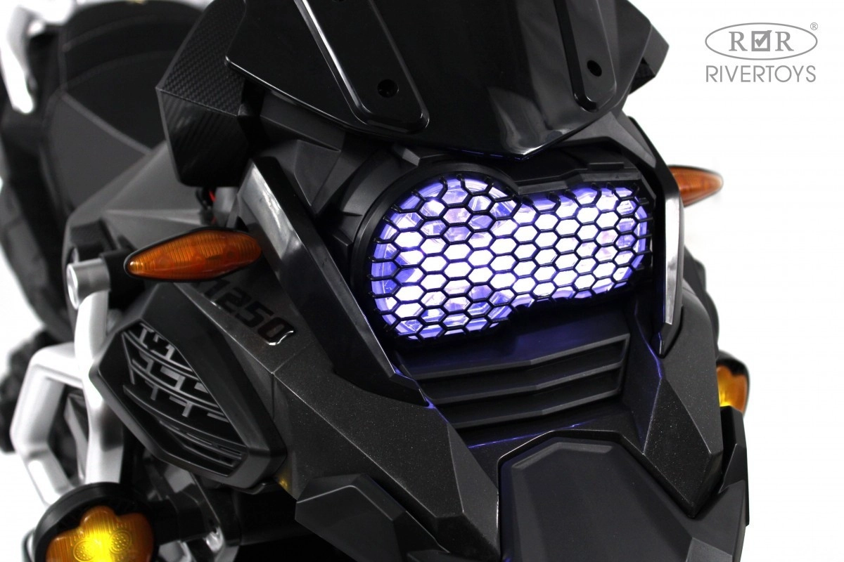 Детский электромотоцикл RiverToys М008БХ серый blosp2lkphw52umpya7ptekx50upm6mf