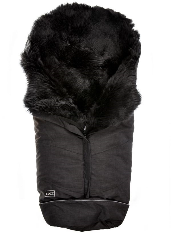 Зимний конверт BOZZ с длинным ворсом 20-2015-29 Черный меланж/Серый 3od8cejo5z6swu9q9rqbg0pe43twmm2q