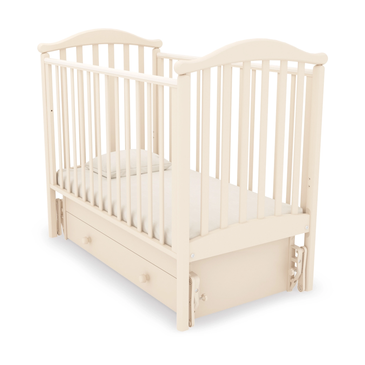 Детская кроватка Gandilyan (Гандылян) Людмила (маятник) Слоновая кость 101082-detskaya-krovatka-gandilyan-gandilyan-lyudmila-slonovaya-kost