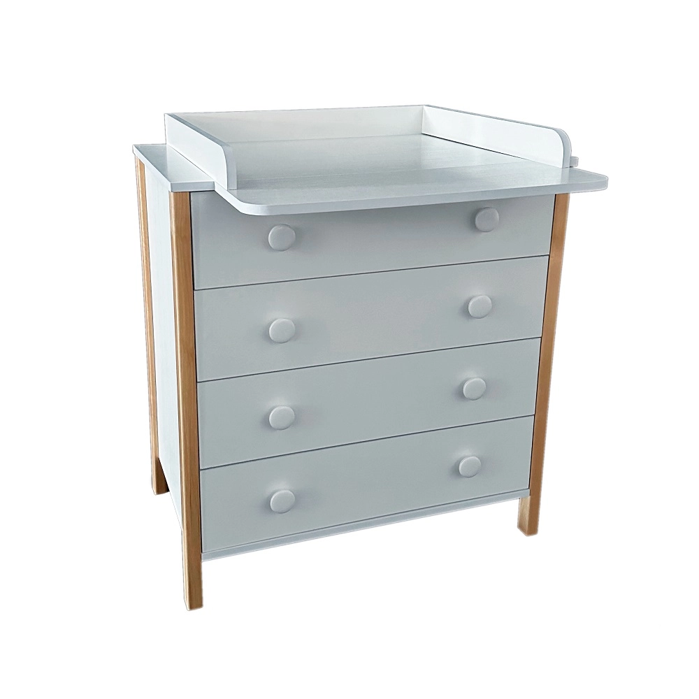 Пеленальный комод Кедр Адель (Белый/бук)