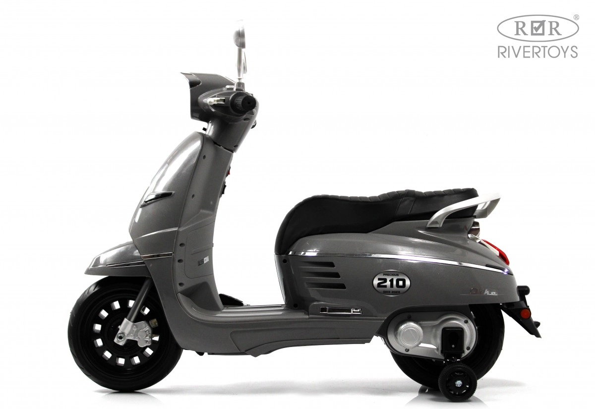 Детский электромотоцикл RiverToys Z222ZZ серый naz85fa712l0y590imuzylw1i3udjclo