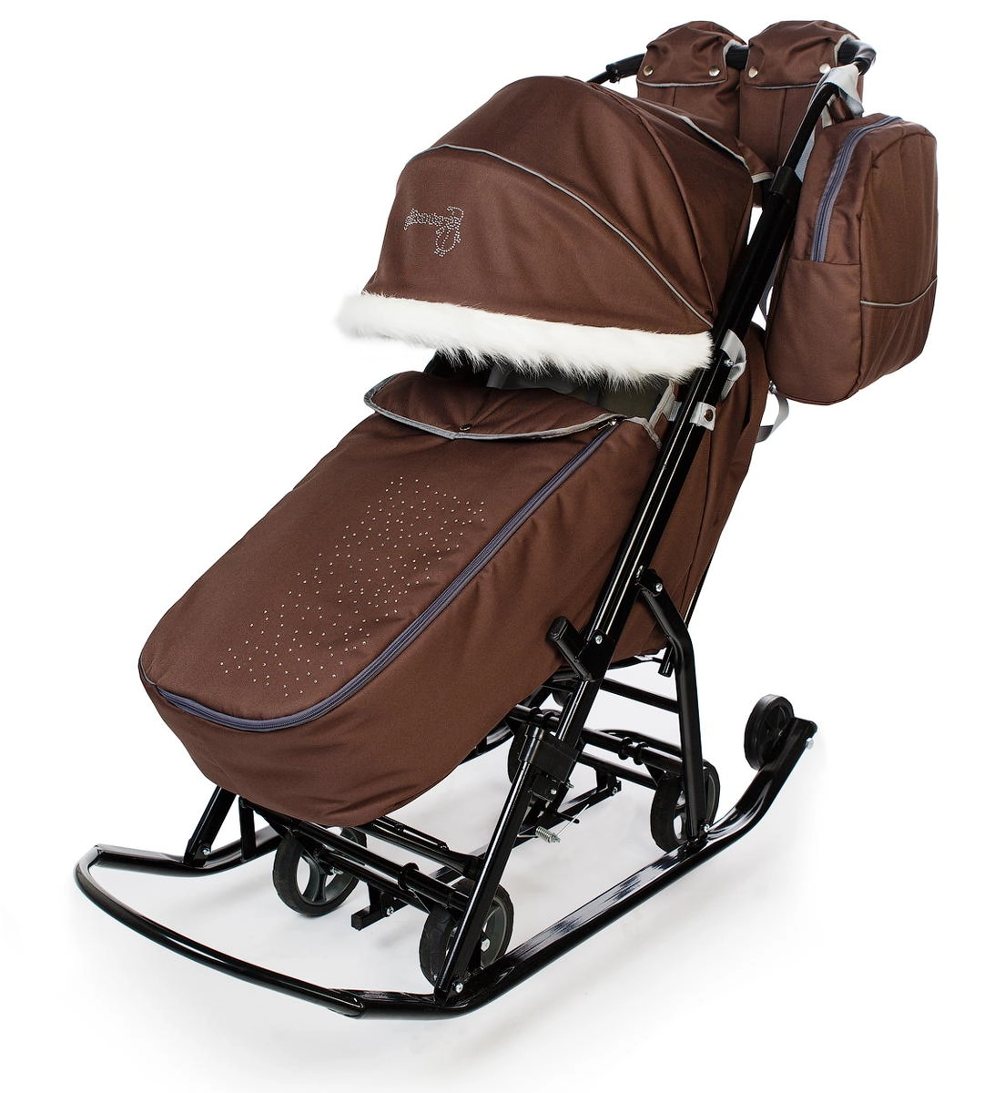 Санки-коляска Pikate Снеговик Шоколад g9k144izmwyf8in1661fcoh6vd3gyp88
