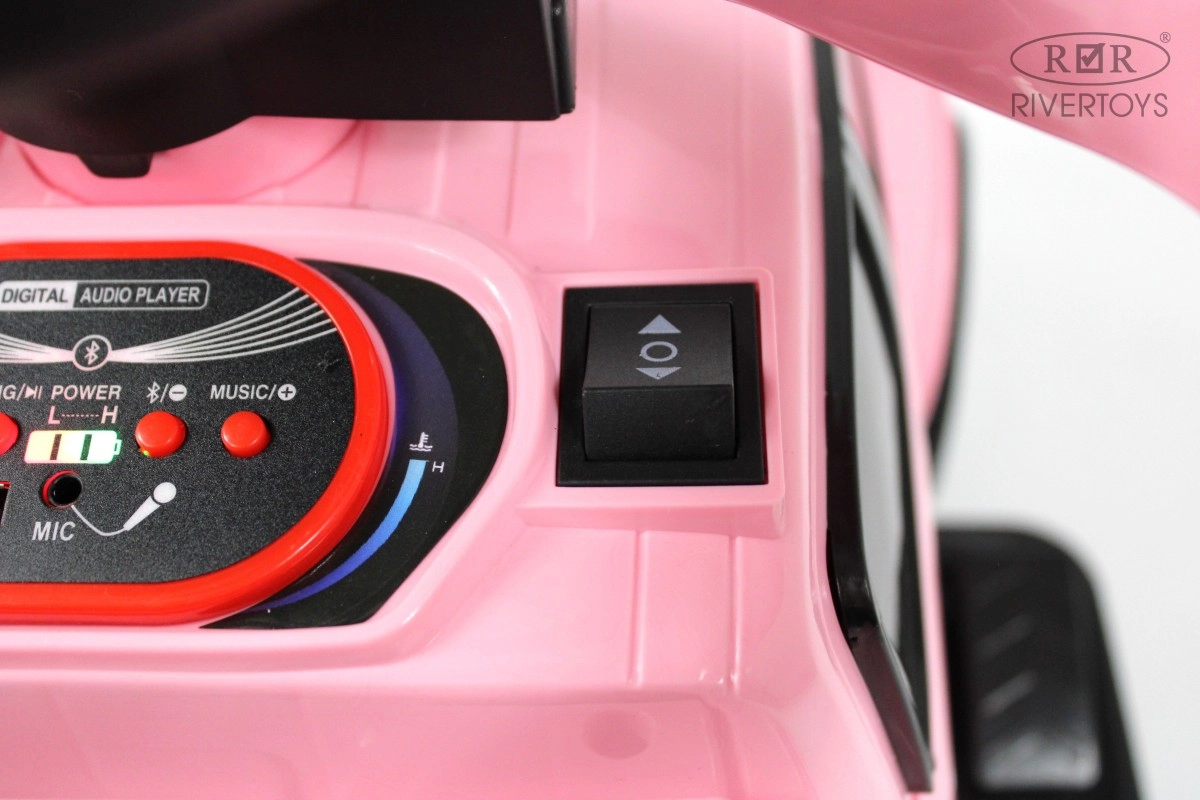 Детский электромобиль RiverToys G008GG-A розовый 2r1g8gn1scnfyy41qqi50gwxu8by9jgg
