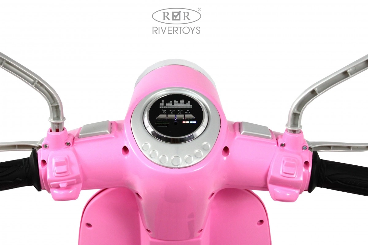 Детский электромотоцикл RiverToys Z222ZZ розовый 7yuoka5s0ggkbh13vgb4hl4q3r12122v