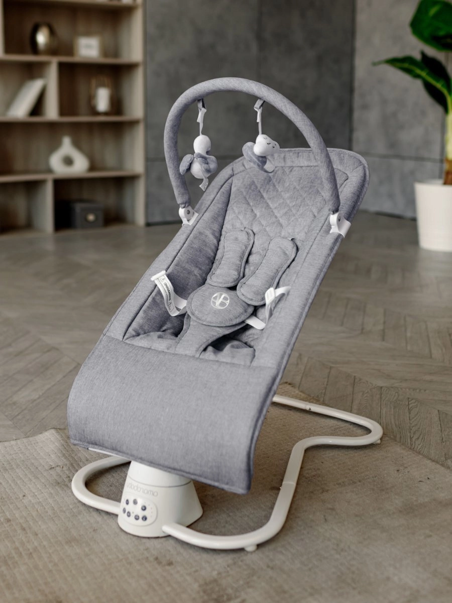 Электронные качели детские AMAROBABY HAPPY SWING Серый a4ff91ca8895df1d8388d093f08e137b