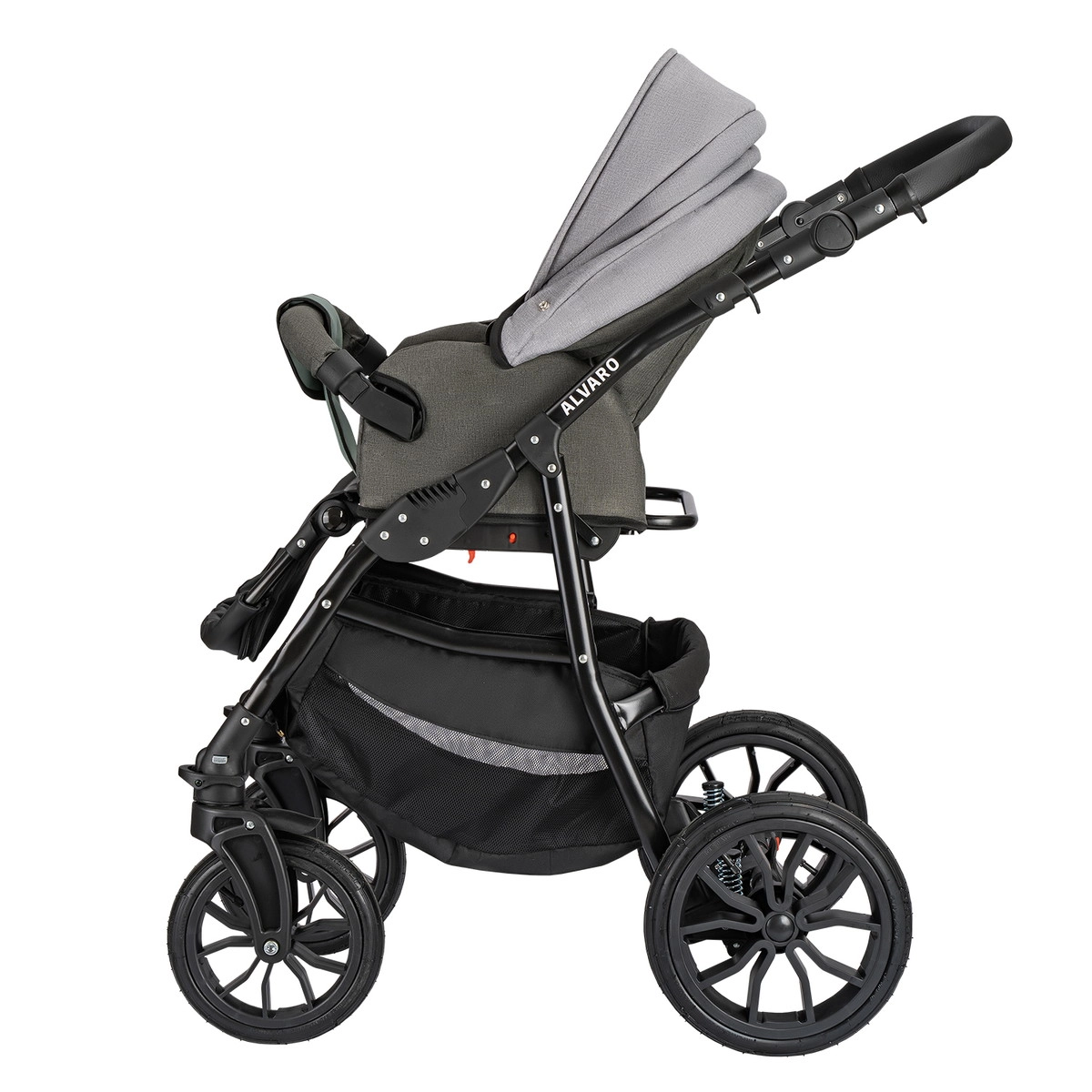 Коляска 2в1 Alis ALVARO т.серый+св.серый+шалфей кожа wqz5v56nrhtjtv4gc434uxpbijemind4