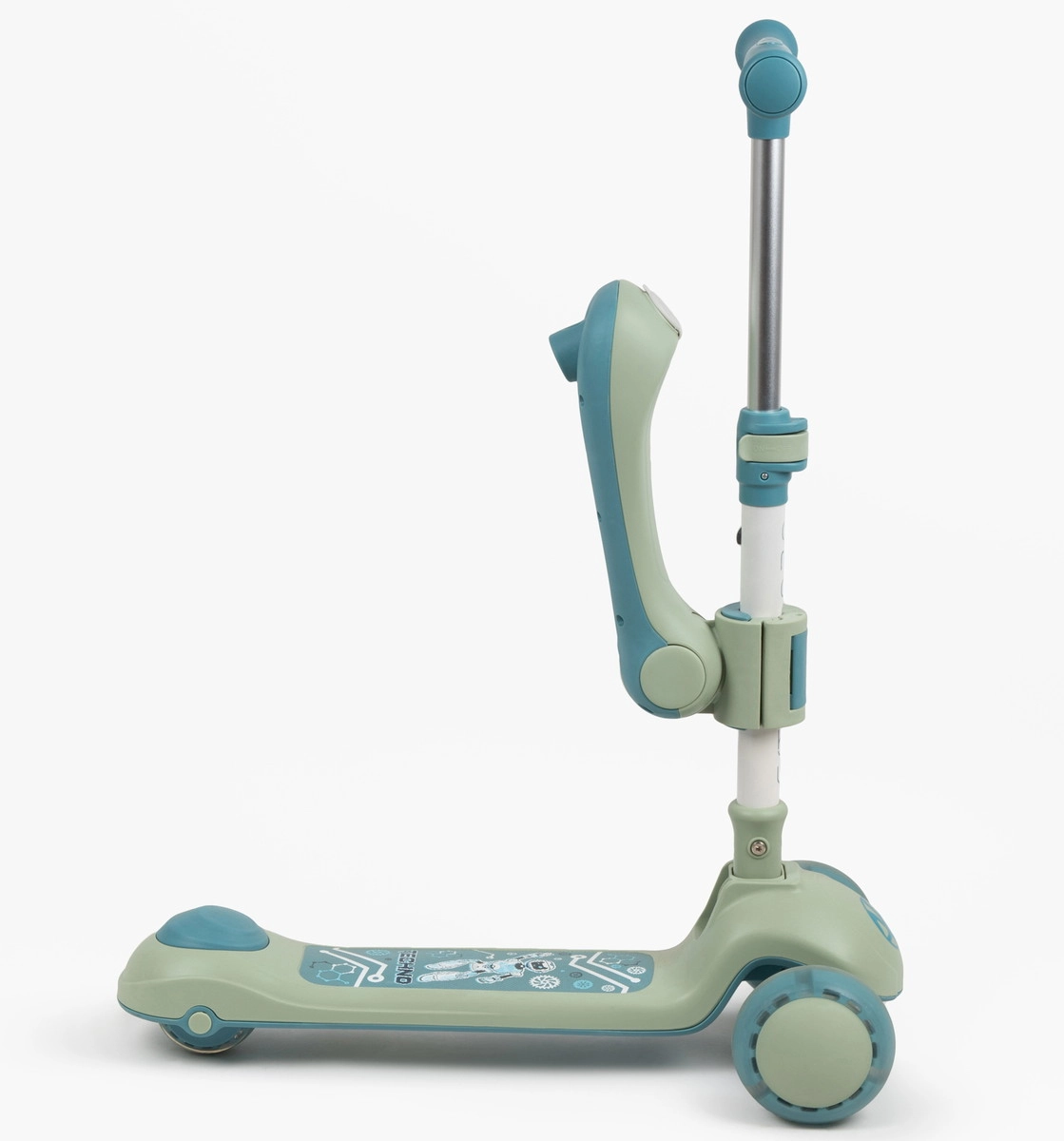 Самокат (кикборд) трехколесный Amarobaby Art Синий 2wr4g2upbu4f5231d66pgmtit7smzt38