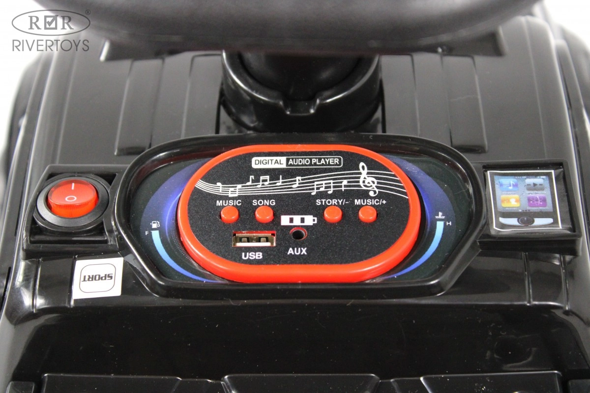 Детский электромобиль RiverToys G008GG-D черный 96ilh0vwdyytoywvu79f9a75kaszk4pk