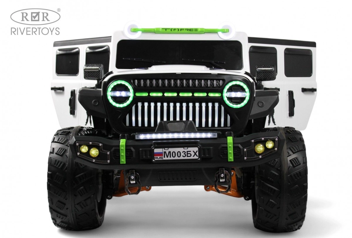 Детский электромобиль RiverToys М003БХ белый skoriiizk67y5di554p5li58dmh10u22