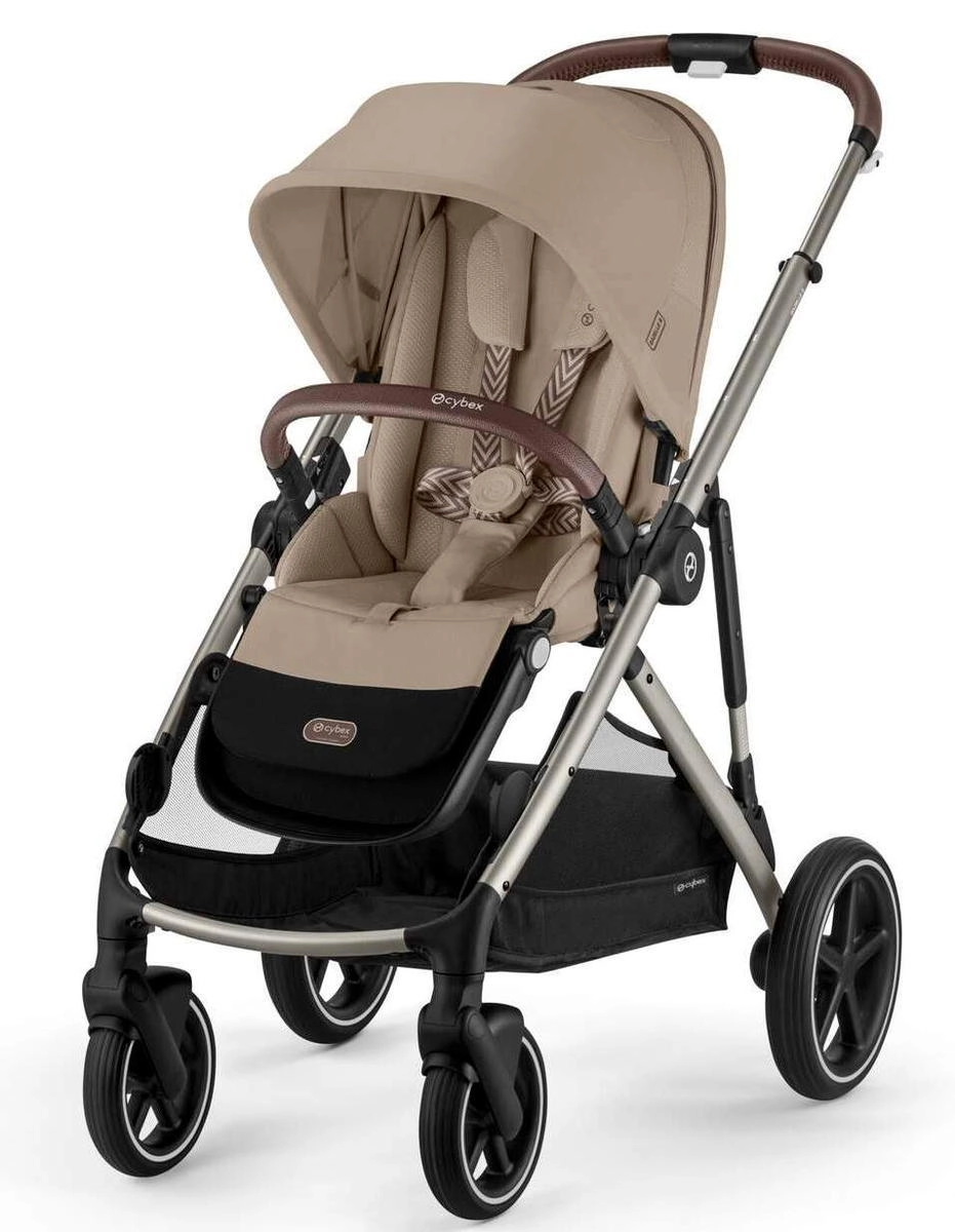 Прогулочная коляска Cybex Gazelle S TPE (Almond Beige с корзиной и дождевиком)