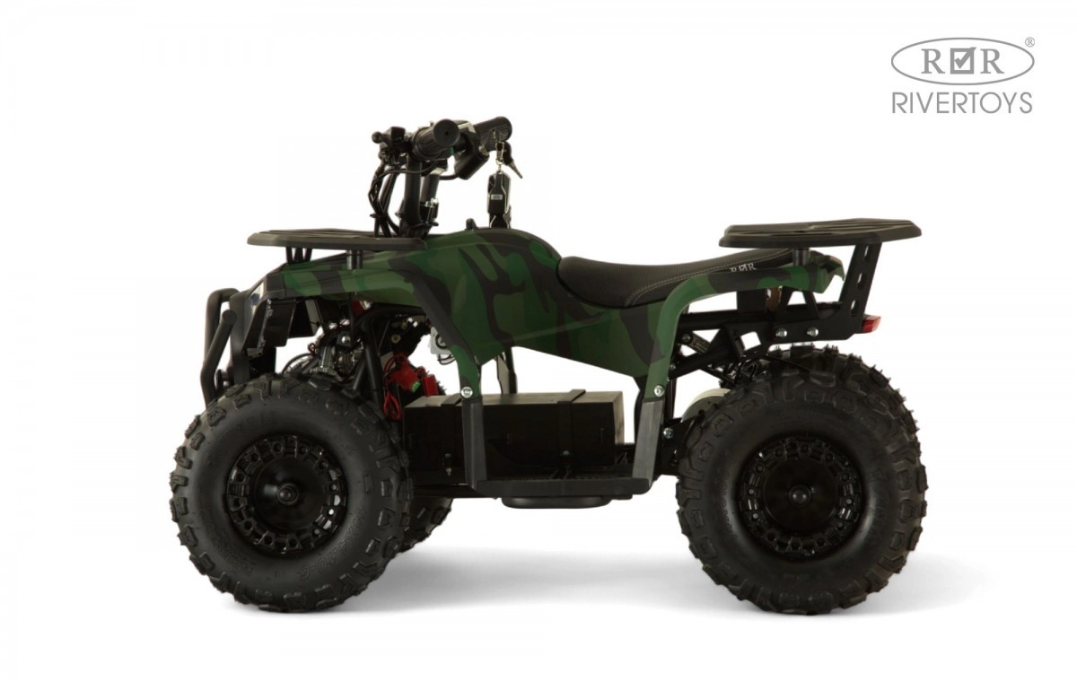 Детский электроквадроцикл RiverToys MIKA LUX зеленый камуфляж lsb060pu4l9skbn2tnmji79amo0irmb2