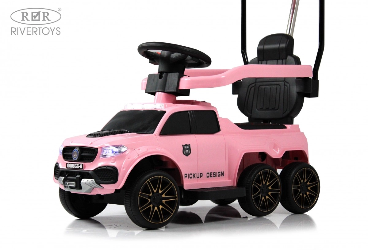 Детский электромобиль RiverToys G008GG-A розовый 3ihr5h2vlmlg0g93ws3tk1loa8zgv9k5