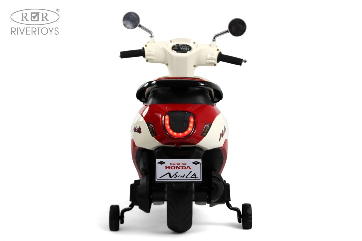 Детский электромотоцикл RiverToys Z555ZZ бежево-красный u8vj3i6xhvg3bwzjc06454rtj1tr0oih