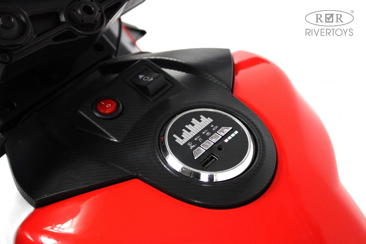 Детский электромотоцикл RiverToys М777БХ красный 54t6bfkx7xuahhjnfmyuysodfv4siifl