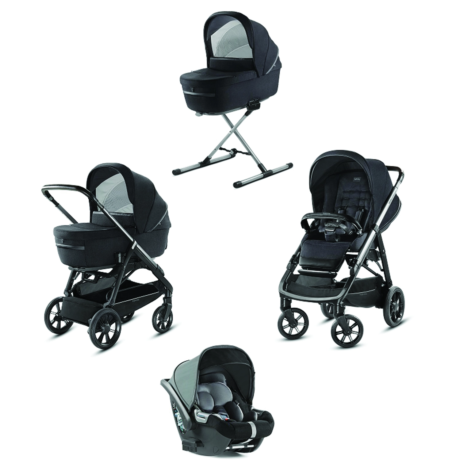 Коляска 3 в 1 Inglesina Aptica System Quattro Mystik Black/Iridium b2875d14664b9f5e8e7bdd9785799493