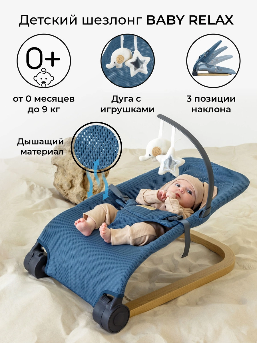 Шезлонг Amarobaby Baby relax Голубой ydm3utqdujun5348j4aqqqe7jd56i1j2