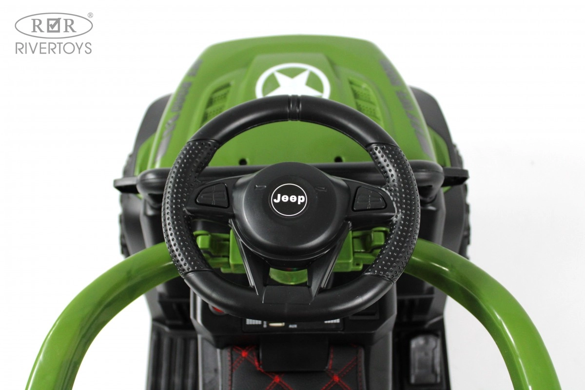 Детский электромобиль RiverToys G003GG зеленая sjjiwfjmtx6pw7lfcxirqp3iy1oakw3v