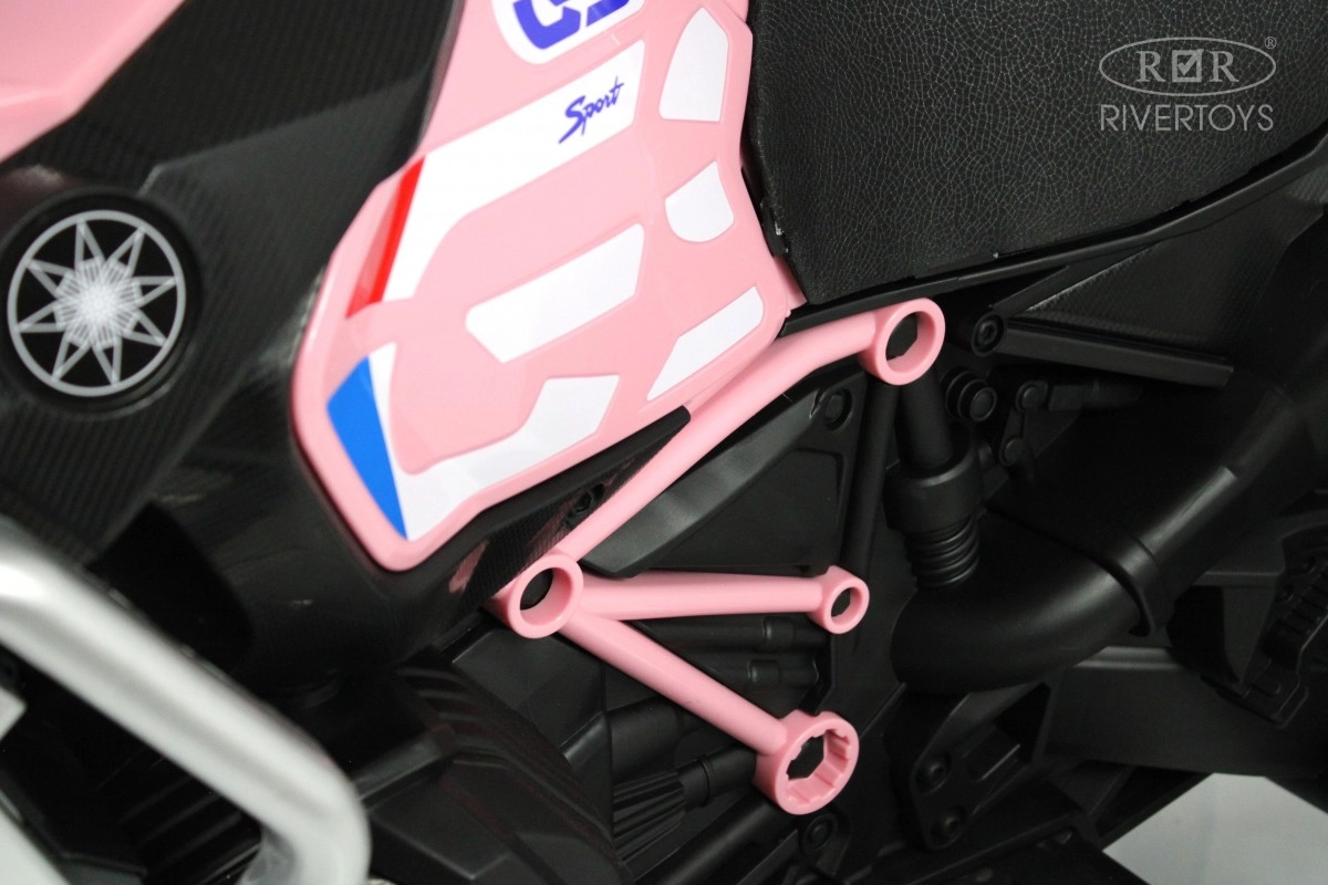 Детский электромотоцикл RiverToys М111БХ розовый vf021ywwjdj05ycpc427ss6qqzptgysm