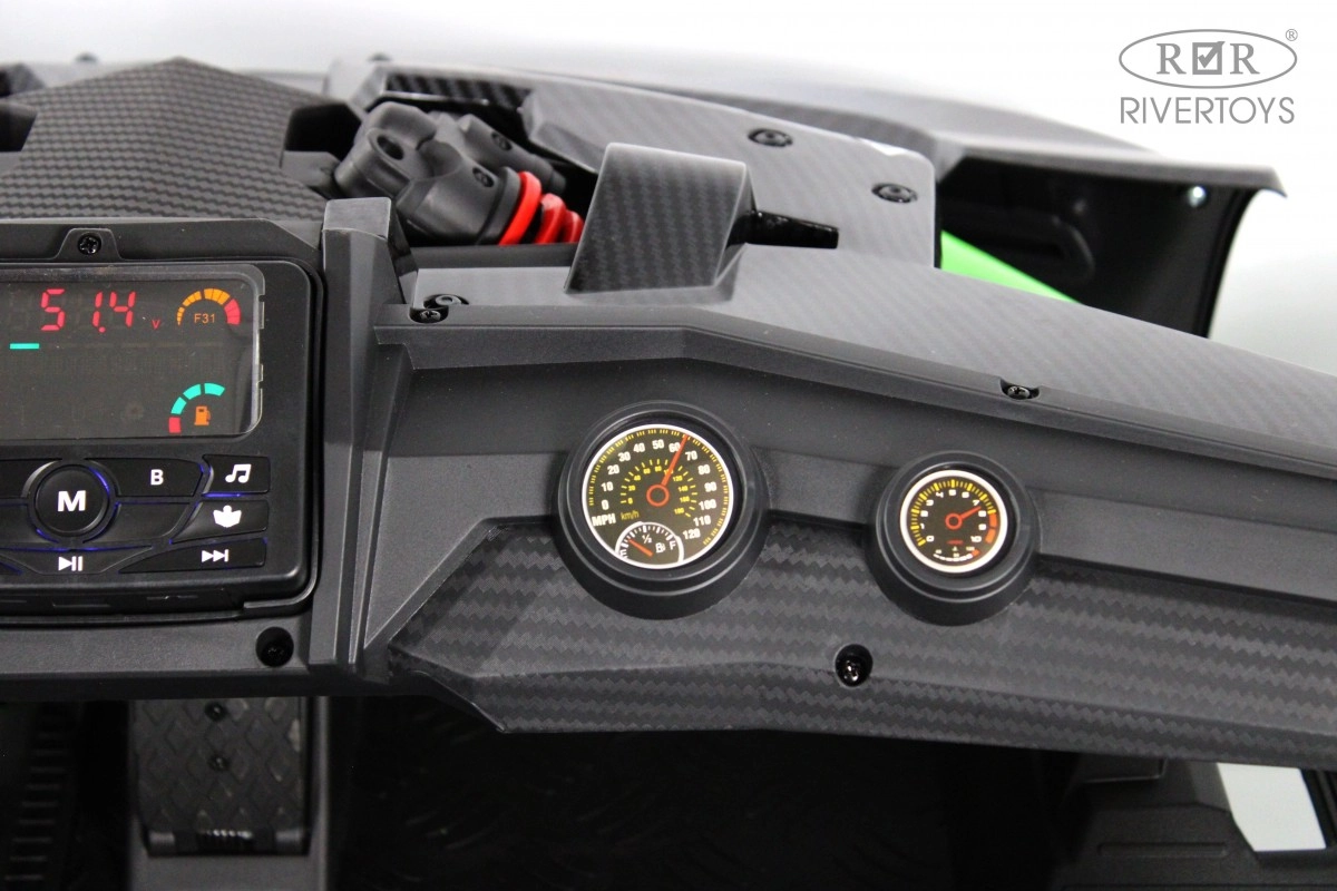 Детский электромобиль багги RiverToys A999AA зеленый haiwbydwnx18wtatgbw39o1rv83l8ui7