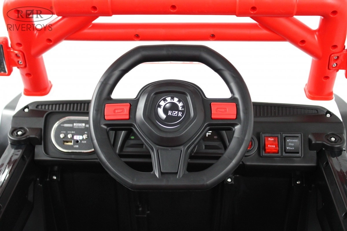 Детский электромобиль RiverToys L888LL красный 448pulloyeiquxhbmb2f7jjfei1pjk7a