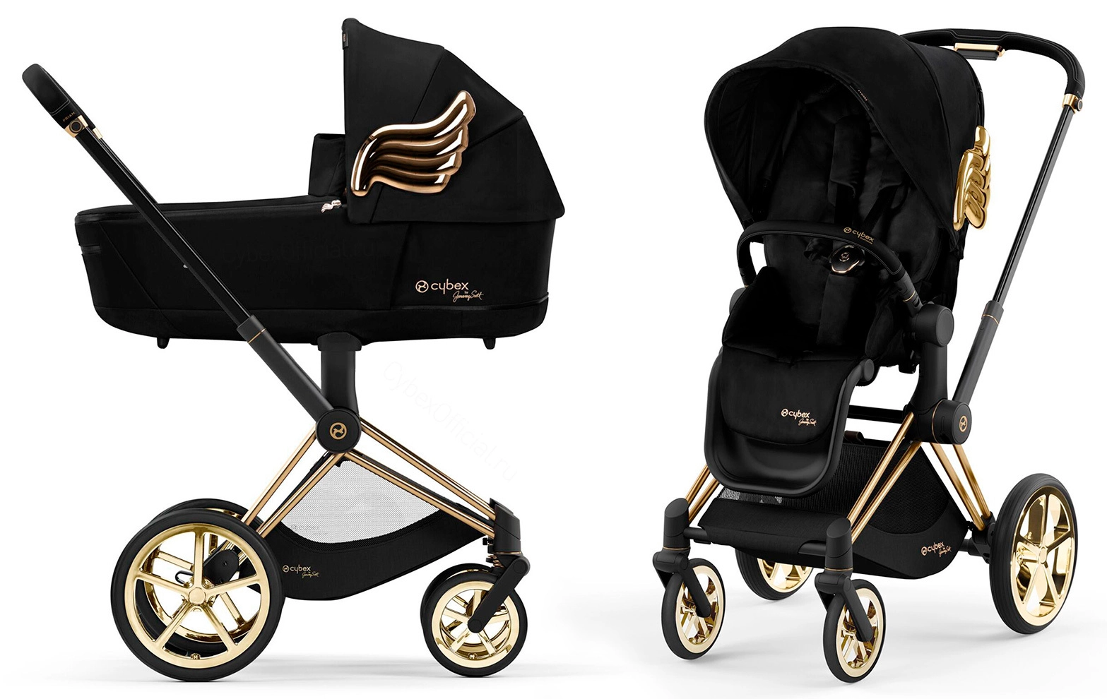 Коляска 2 в 1 Cybex Priam IV Jeremy Scott (Wings)