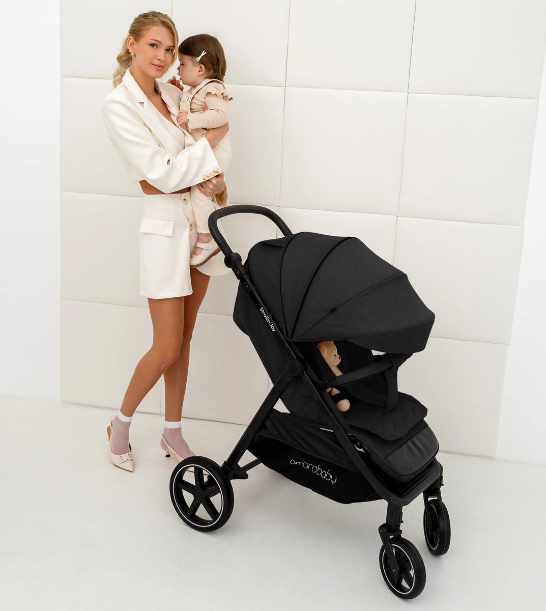 Прогулочная коляска Amarobaby Strollin'Joy черный prhhbuqb2xh0gyo2ta4ktywc5093sv61