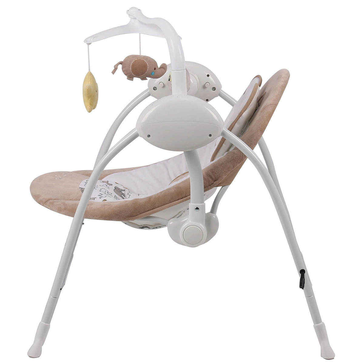 Электрокачели Indigo STAR (0-9 кг), с адаптером, п/у, 12 мел.,5 скоростей,москитка Бежевый lbpb152uh84wngnv53laz5li73ckxk3f