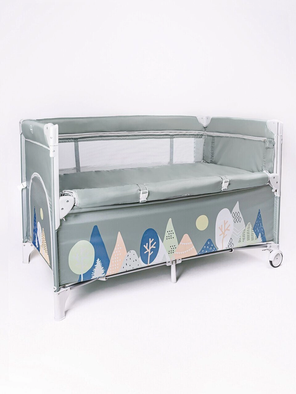 Манеж-кровать Amarobaby Transform Mountains/Зеленый a6005f922191daf224a7f0bee1d6a4e5