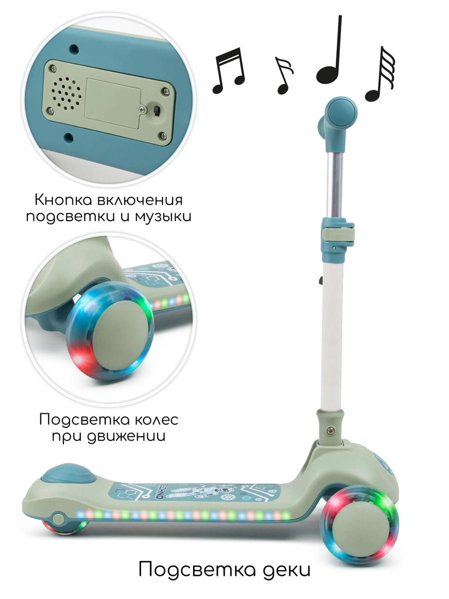 Самокат (кикборд) трехколесный Amarobaby Art Синий rs32qaop1pls68zcag4hcqn45shr7fcv