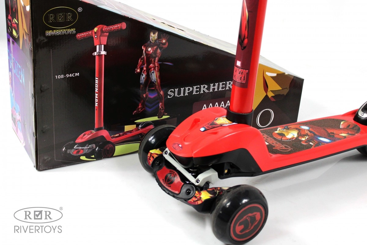 Детский самокат RiverToys HB-Q3 красный xemkk3z397fjoyfnmq15n7se40nvf7ta