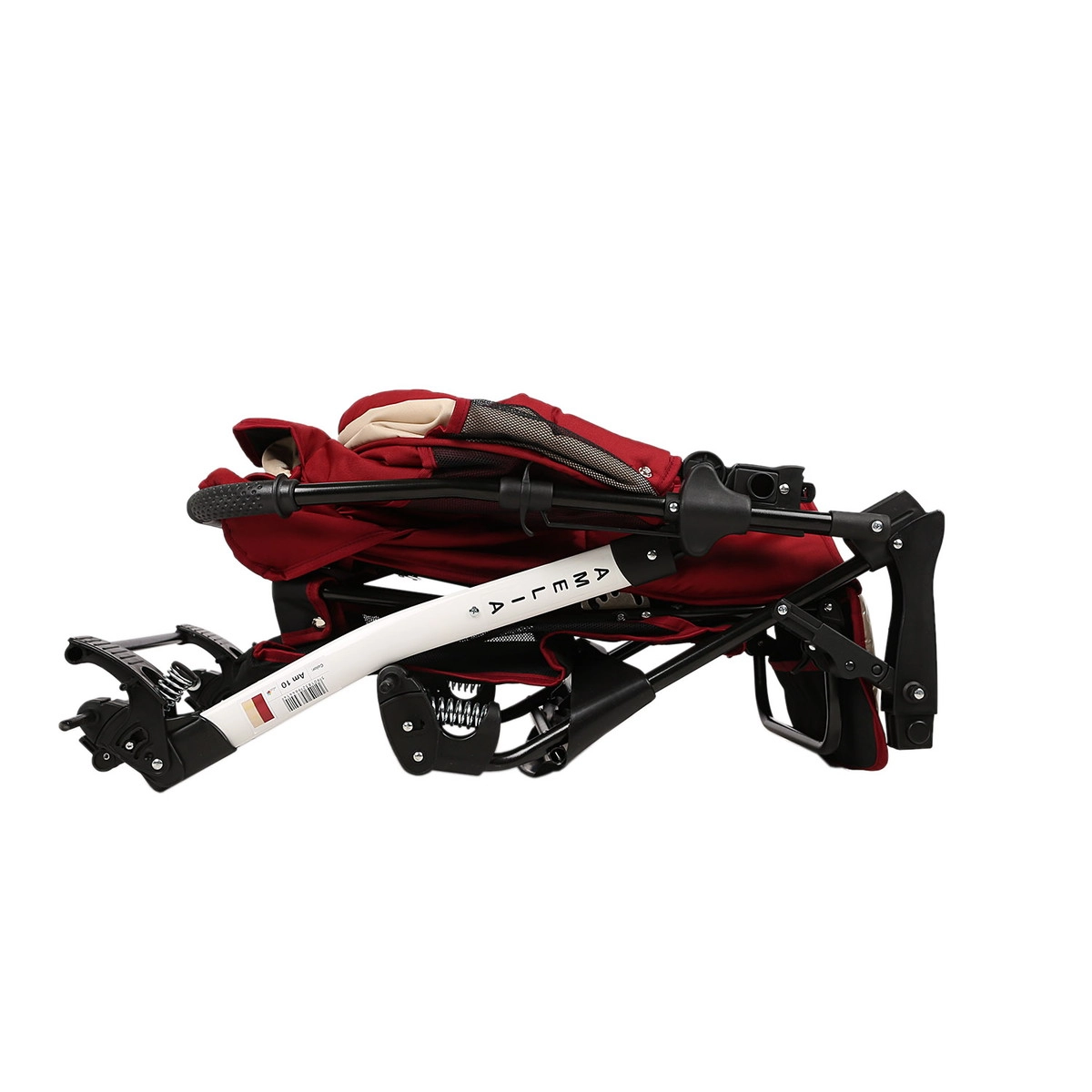 Прогулочная коляска Alis AMELIA I  красный+бежевый gnu1rv1h5s78cz1tl0jhvpk7m17tadbj