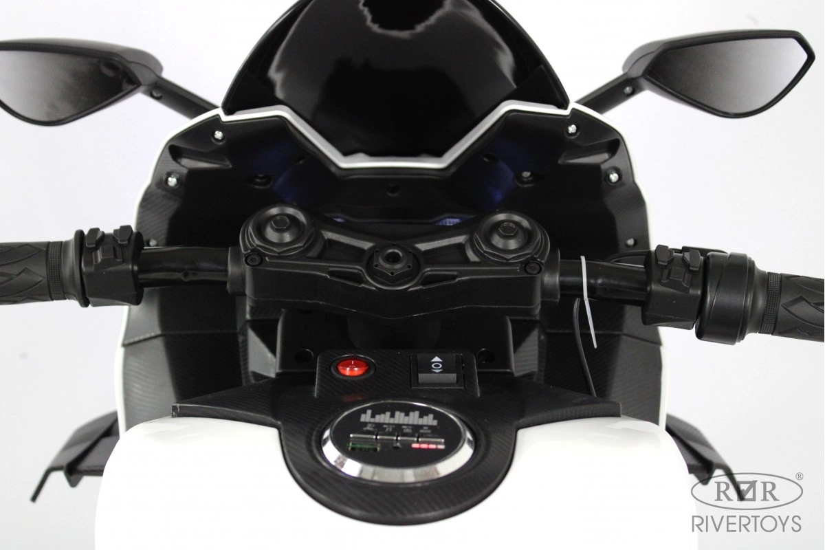 Детский электромотоцикл RiverToys М777БХ белый twaofwddwt3o82qwzm1o19mvr2rt0753