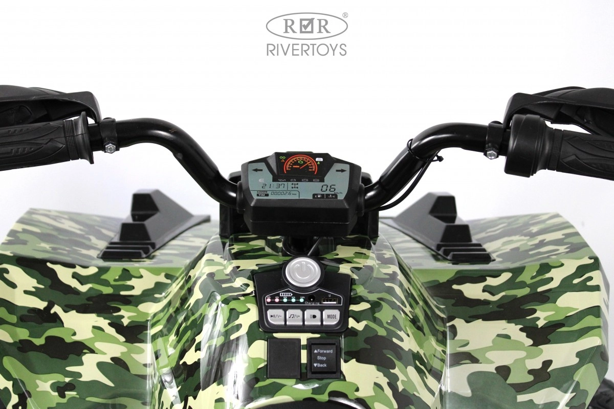 Детский электромобиль RiverToys X999XX зеленый камуфляж p19v8dsse5oengmuhp9a3cyjiq6qdbla