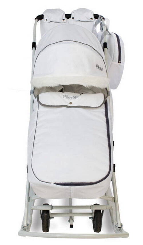 Санки-коляска Pikate Arctic белый auchbgb81iz7su05qgbikd57o3tkgo41