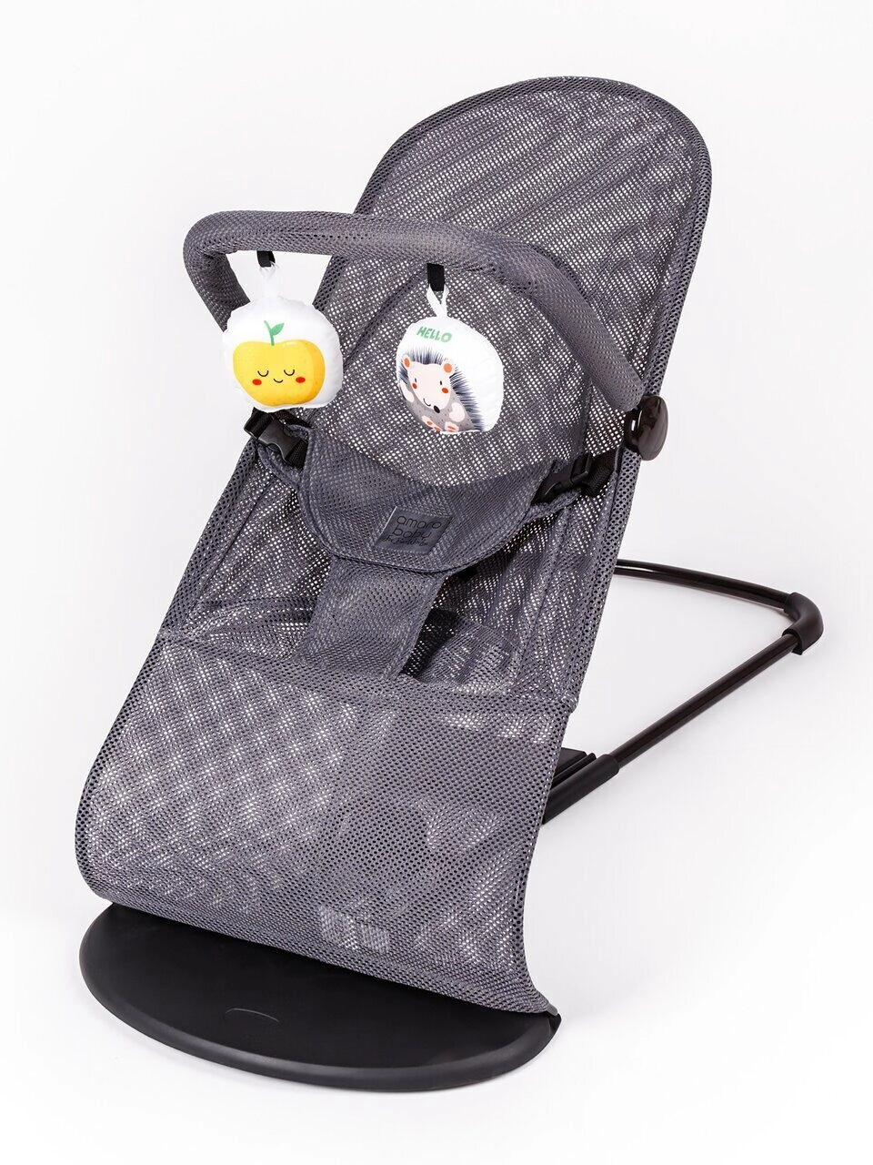 Шезлонг Amarobaby Baby time Серый 62c785191d1124a4ac4b75d00b6e9a91