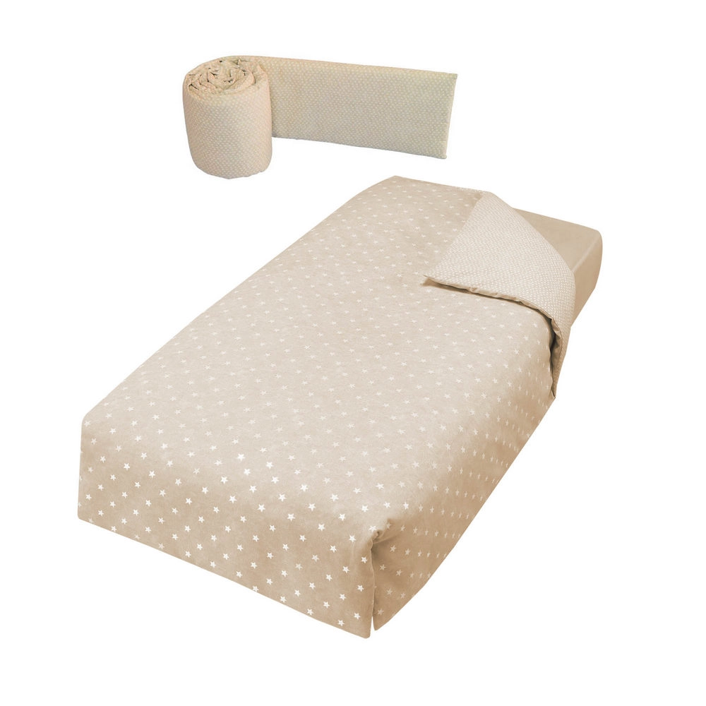 Бортики и покрывало 140х70 Micuna Galaxy TX-1732 Galaxy Beige 108111285-bortiki-i-pokrivalo-140h70-micuna-galaxy-tx-1732-galaxy-beige