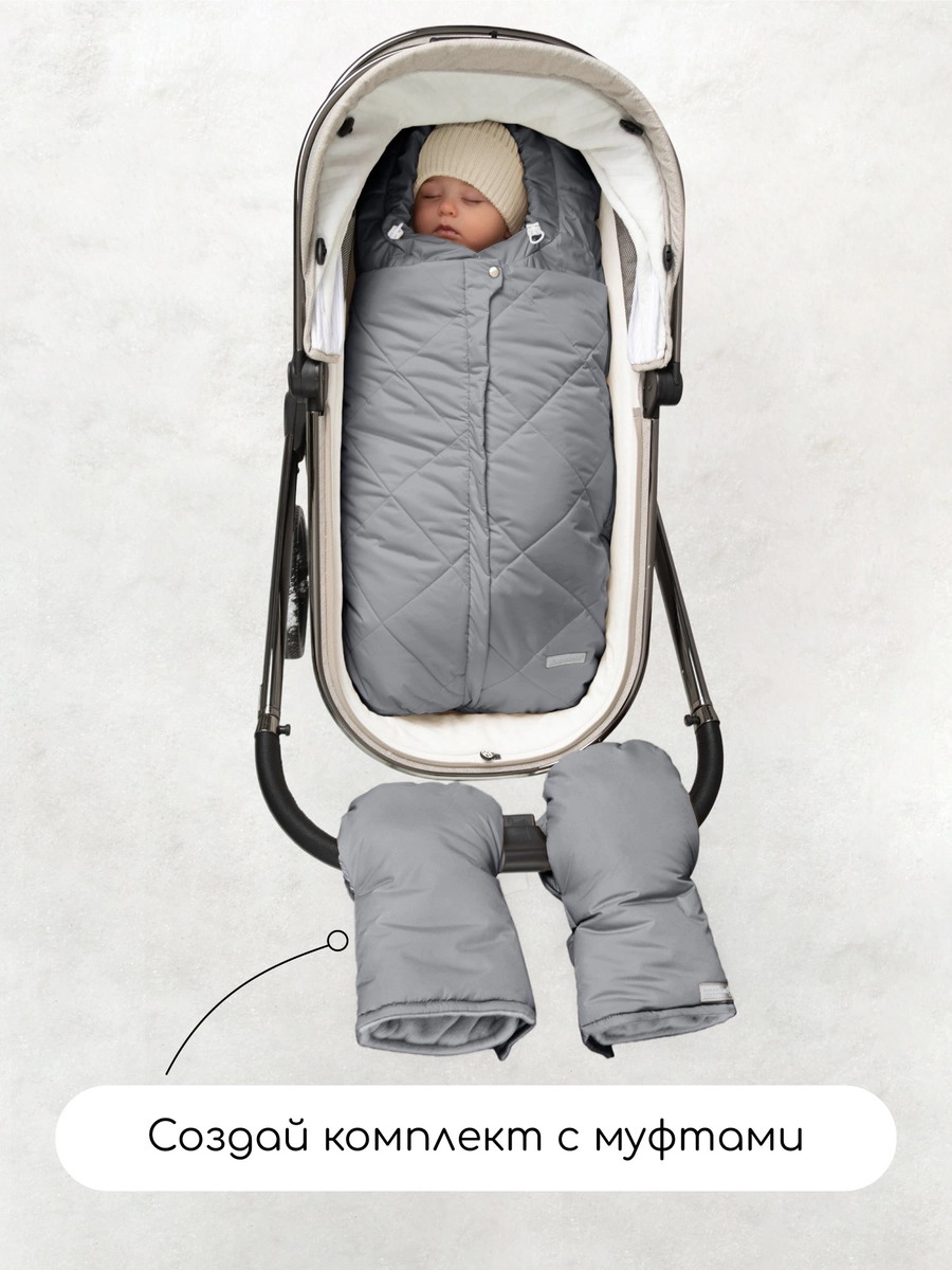 Конверт меховой AmaroBaby Heat 85 см серый lnzlzpzd3jti81dcgyk2c6cjccm1cyx3