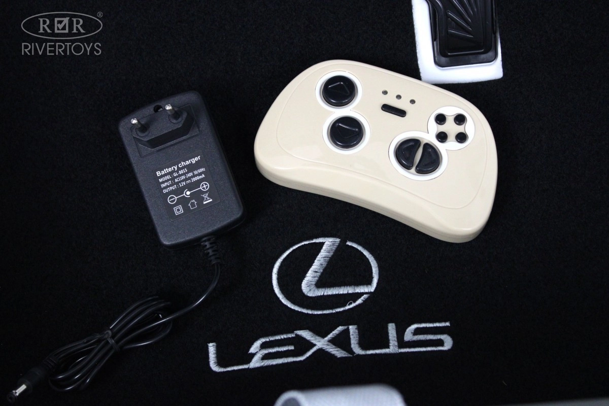 Детский электромобиль RiverToys Lexus 570 E555EE белый 82r6dj9yg1ze5umd3cqvn72iwgrjy6sg