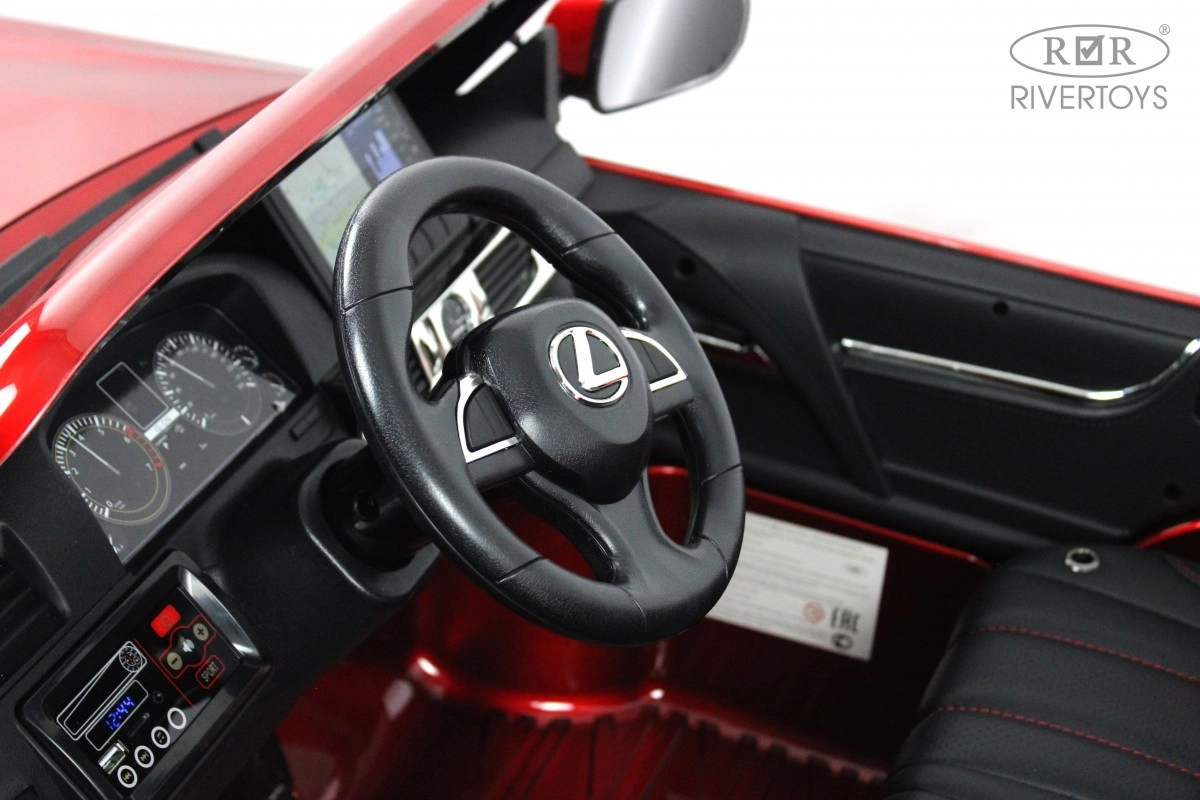 Детский электромобиль RiverToys Lexus LX570 Y555YY красный глянец 1oua05mgbf9r3yuhx4c5rqpx0aahrqwl