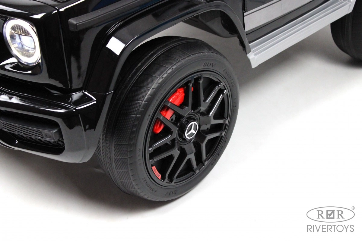 Детский электромобиль RiverToys Mercedes-AMG G63 K999KK черный глянец wr39wws1xjp1eilobr5u9riqx4w6hbfa