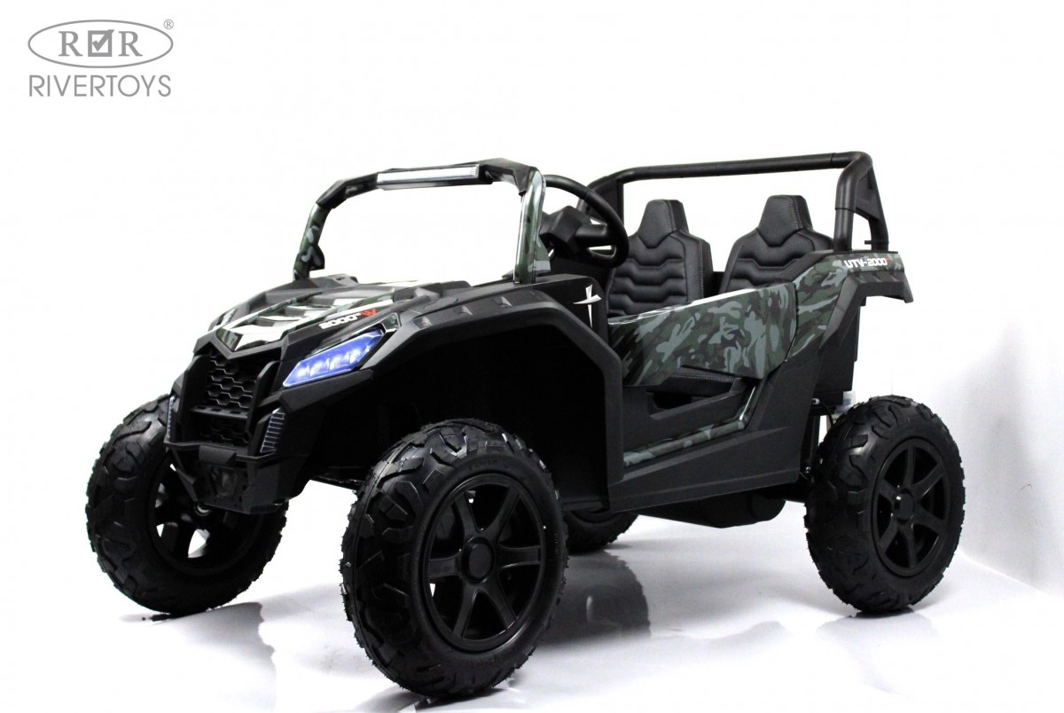 Детский электромобиль RiverToys M222MM зеленый камуфляж k3kec5veiyvkgwjdq0nnw8l7qotanobf