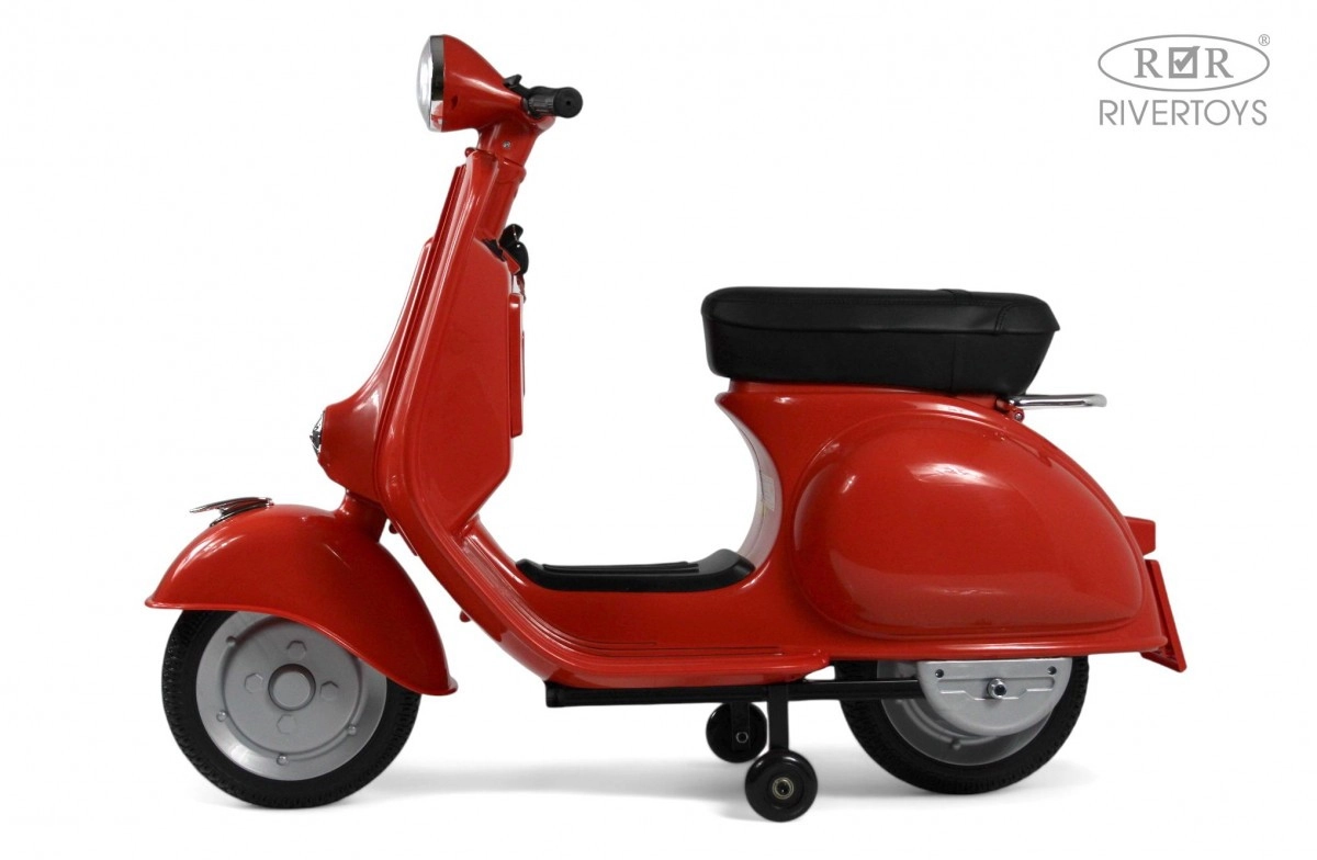 Детский электроскутер RiverToys VESPA M888MM красный 9oln0svayottbqitt7p97wky1hb70kh2