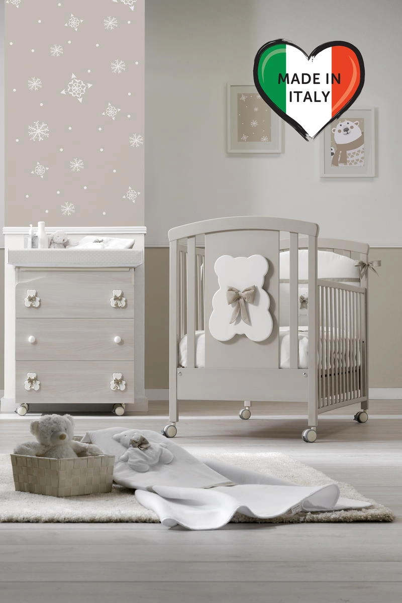 Детская кроватка Erbesi Dudu Серый отбеленный qm7qhd26sccd07iofatvydwnzam9as15